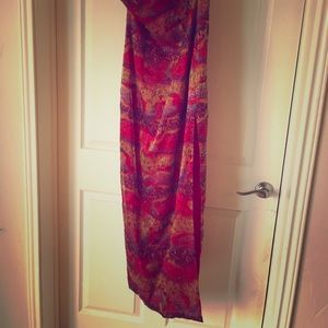 Beaded, long evening gown.